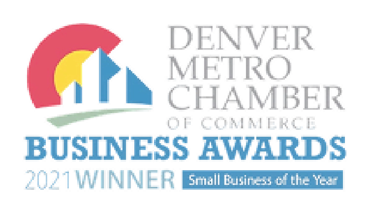 Denver Metro Chamber 2021 Small Business of the Year badge
