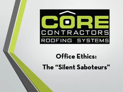 Ethics &ndash; Silent Saboteurs CE course