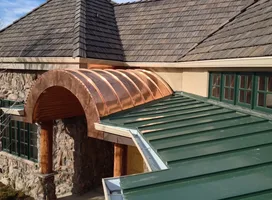 Copper roofing installed by Core Roofing Systems