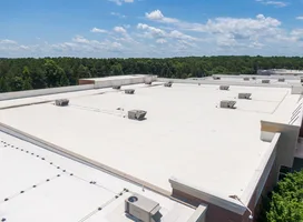 PVC commercial roofing installed by Core Roofing Systems