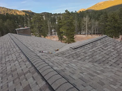Interior view of natural light from skylights installed in a Denver home